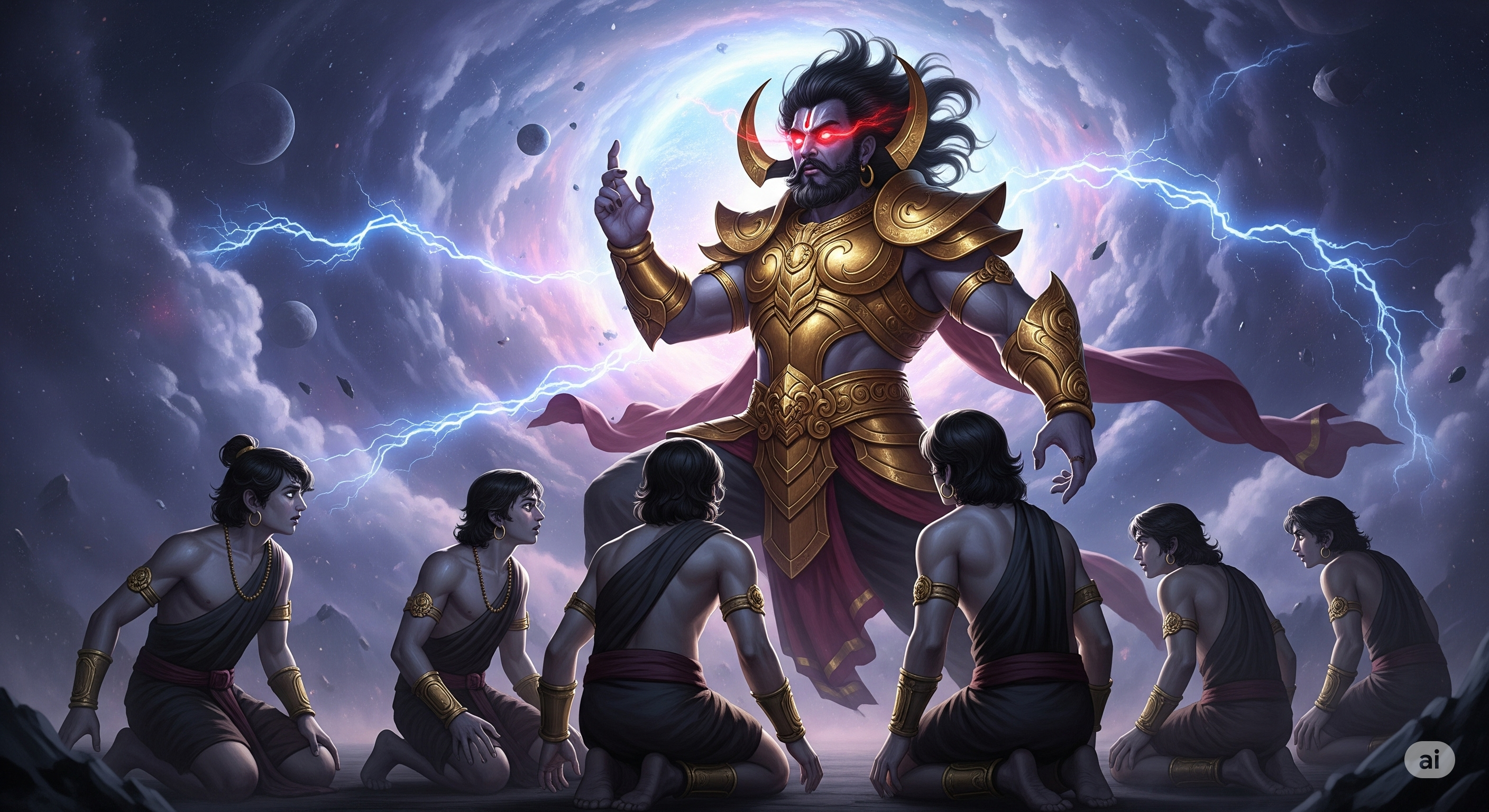 Demon Hiranyakashipu cursed the Shadgarbhas