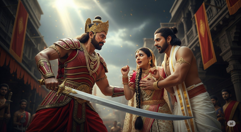 Kansa ready to atttack devaki. vasudev stopps him. janmashtami special